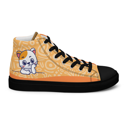 Cute Cat Women's High Top Custom Sneakers