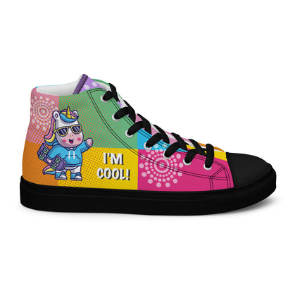 I am cool Woman's High Top Custom Sneakers