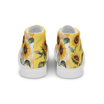 Sunflowers Women's High Top Custom Sneakers