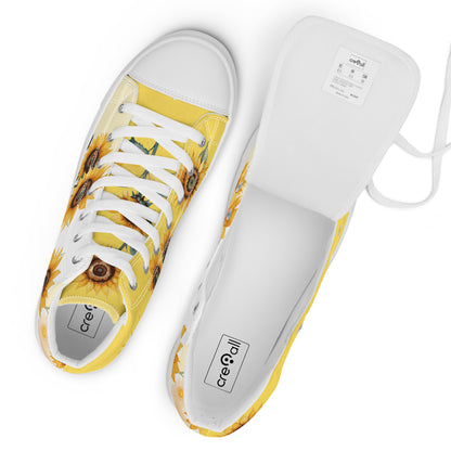 Sunflowers Women's High Top Custom Sneakers