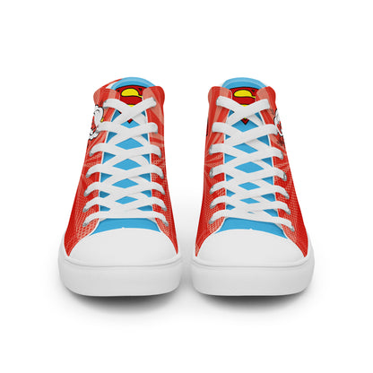 Supergirl Pop-Art Women's High Top Custom Sneakers