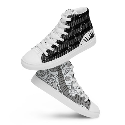 Music Lover Women's High Top Custom Sneakers