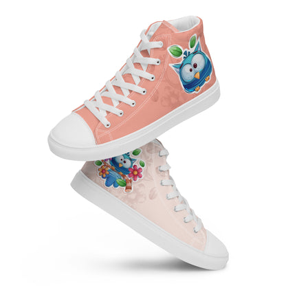 Blue Owl Women's High Top Custom Sneakers