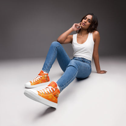 Garfield I hate Mondays Women's High Top Custom Sneakers