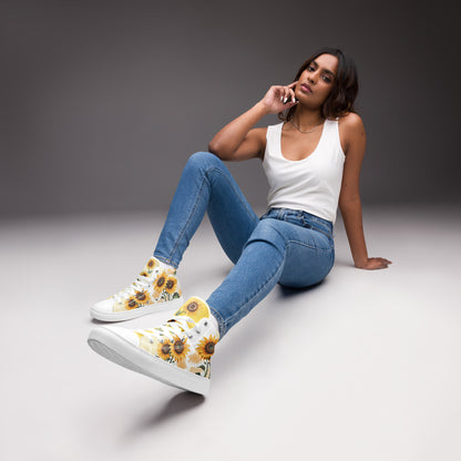 Sunflowers Women's High Top Custom Sneakers