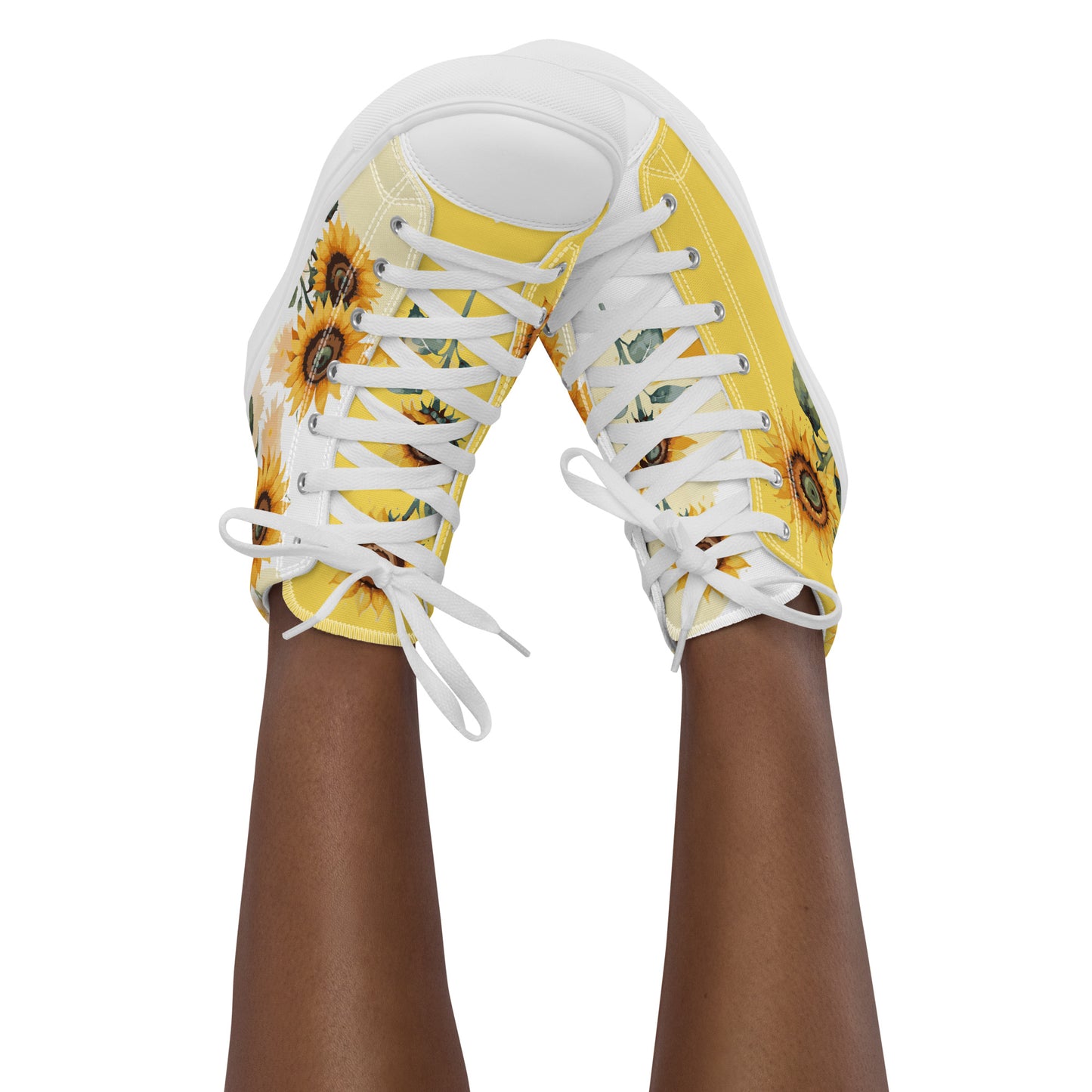 Sunflowers Women's High Top Custom Sneakers