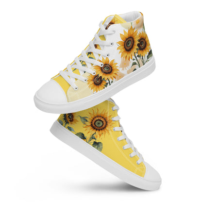 Sunflowers Women's High Top Custom Sneakers