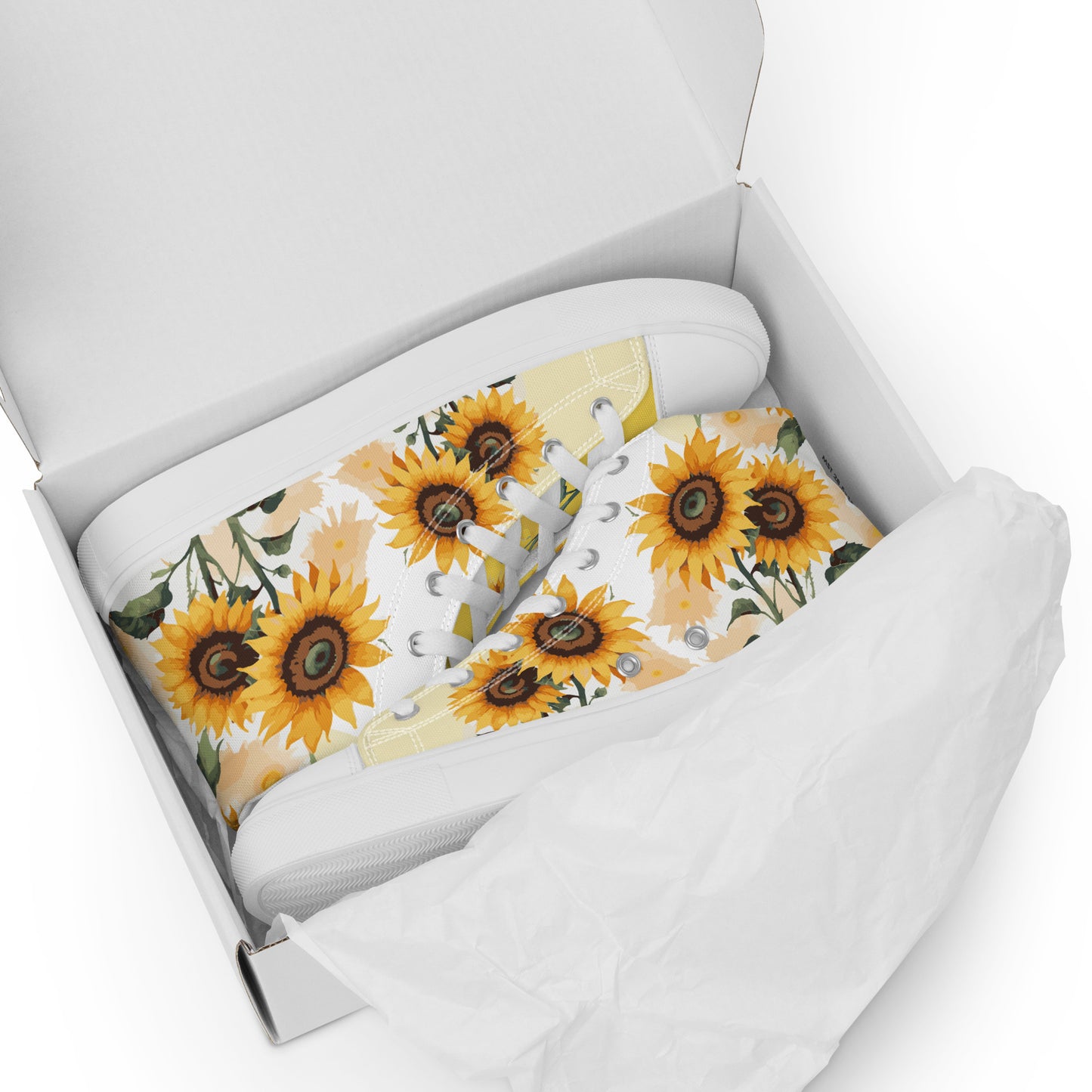 Sunflowers Women's High Top Custom Sneakers