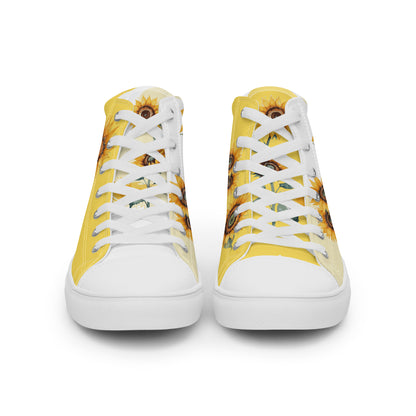 Sunflowers Women's High Top Custom Sneakers