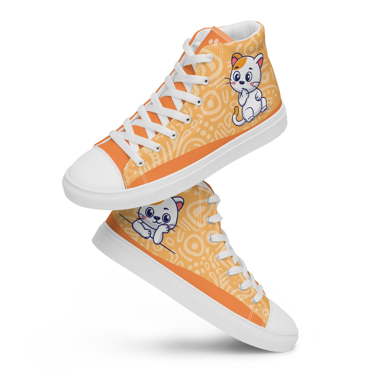 Cute Cat Women's High Top Custom Sneakers