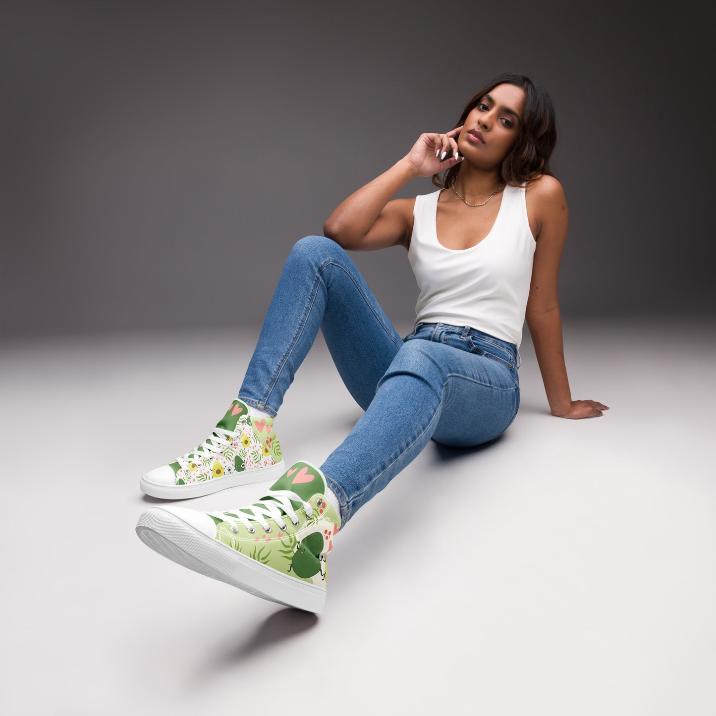 Avocuddles Women's High Top Custom Sneakers