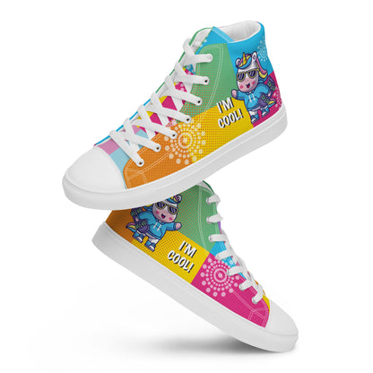 I am cool Woman's High Top Custom Sneakers