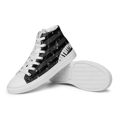 Music Lover Women's High Top Custom Sneakers