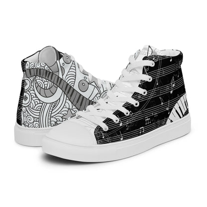 Music Lover Women's High Top Custom Sneakers