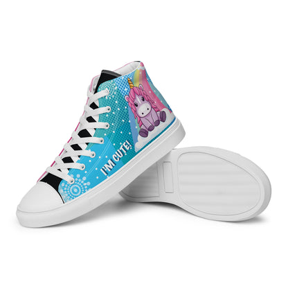 Colourful Cartoons Women's High Top Custom Sneakers