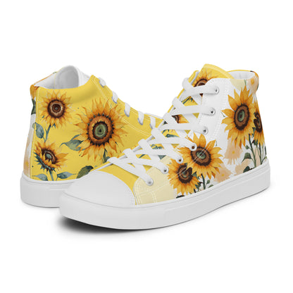 Sunflowers Women's High Top Custom Sneakers