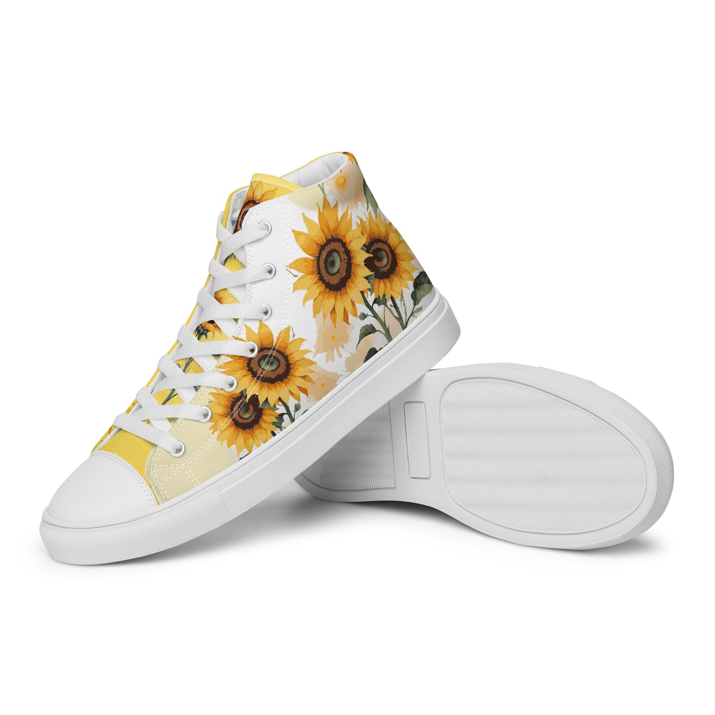 Sunflowers Women's High Top Custom Sneakers