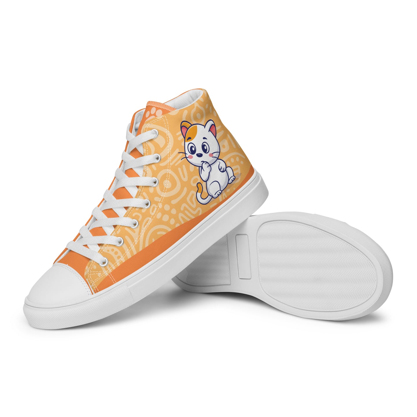 Cute Cat Women's High Top Custom Sneakers