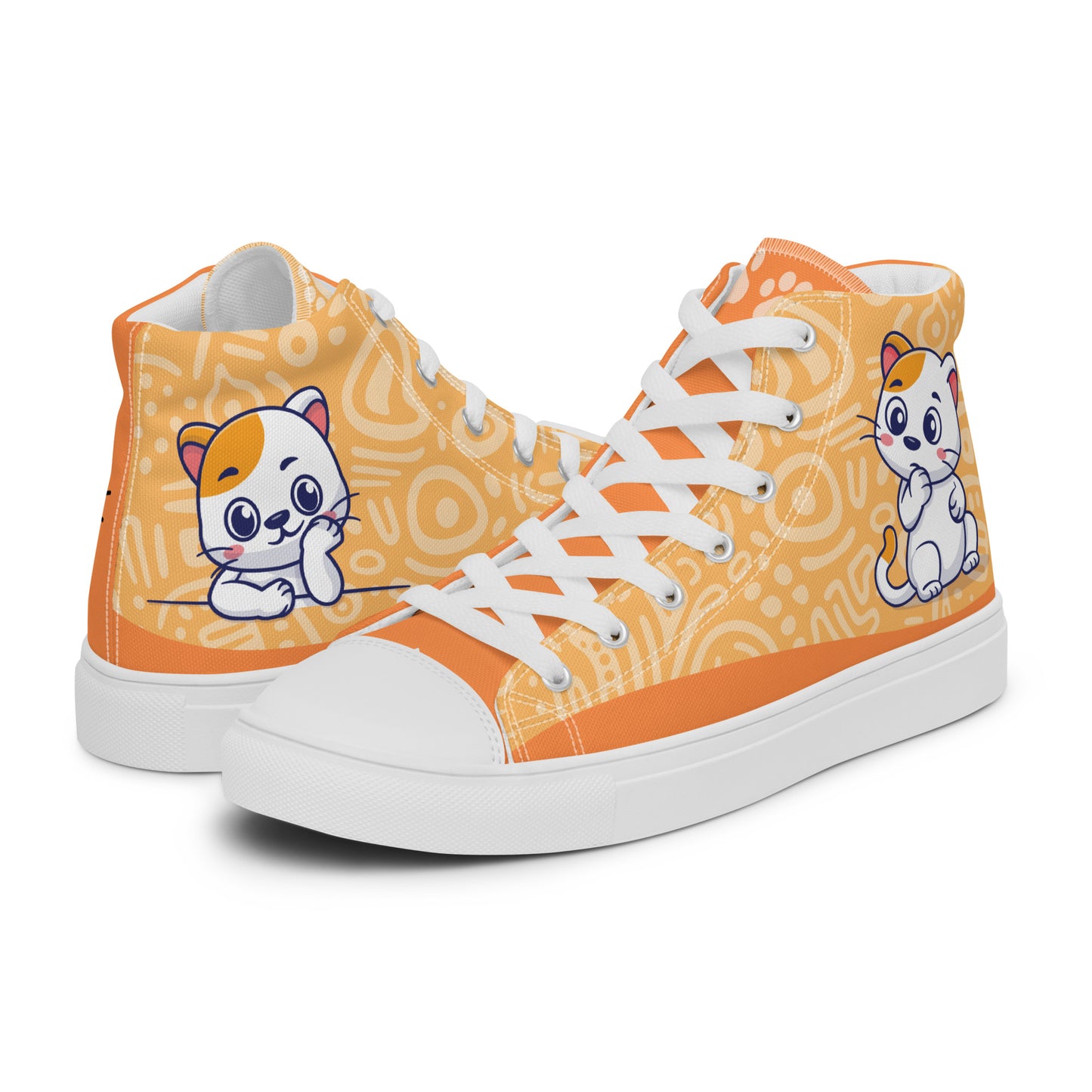 Cute Cat Women's High Top Custom Sneakers