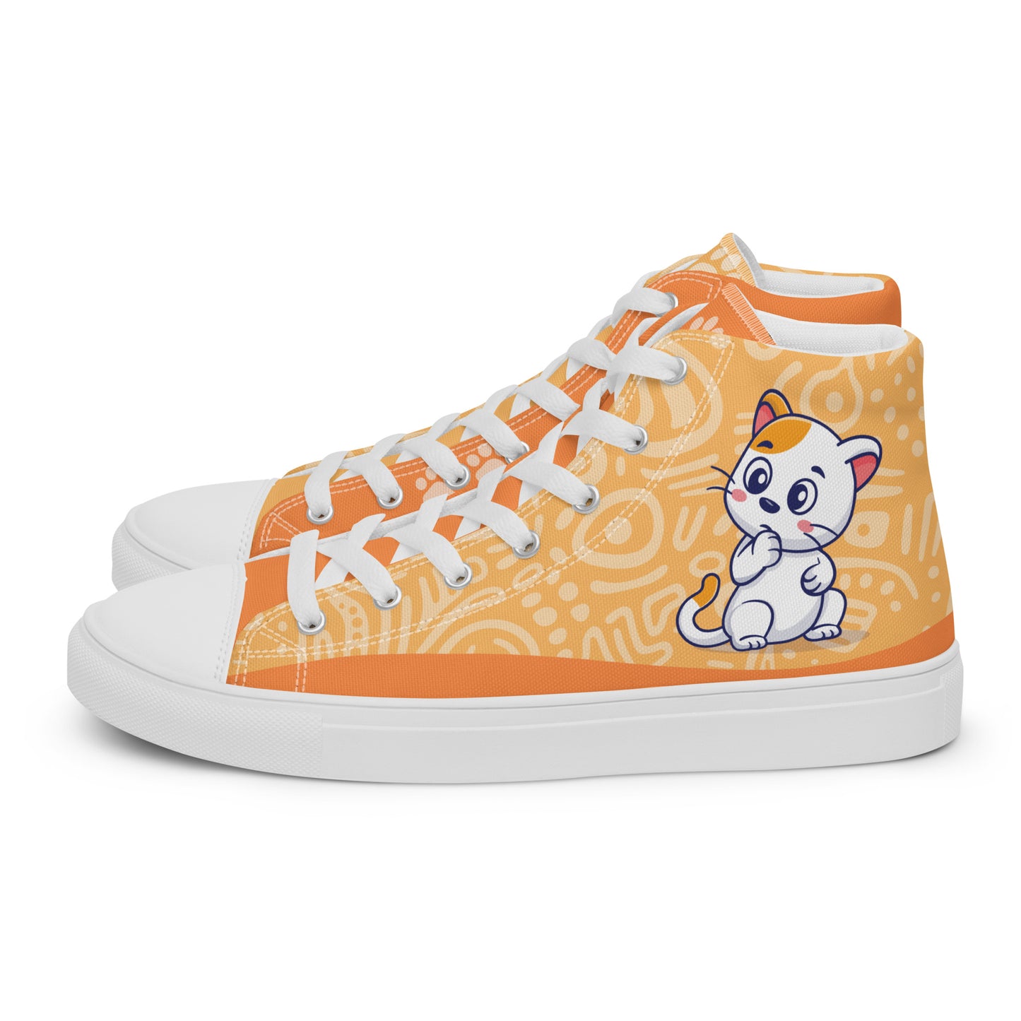 Cute Cat Women's High Top Custom Sneakers