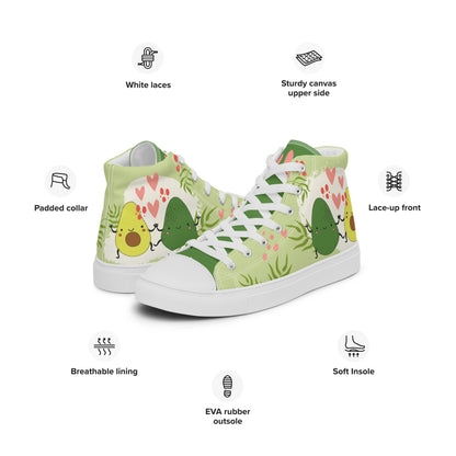 Avocuddles Women's High Top Custom Sneakers