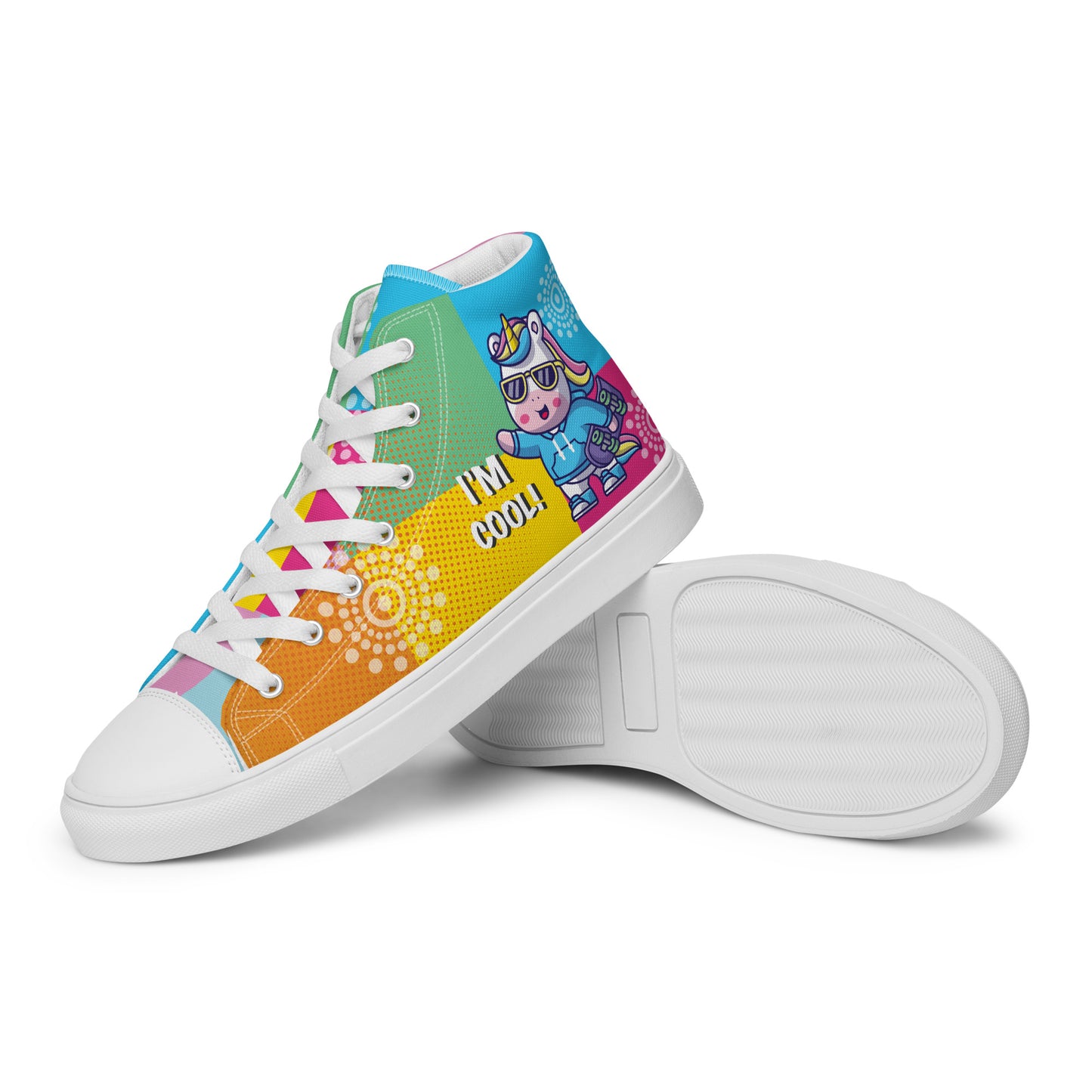 I am cool Woman's High Top Custom Sneakers