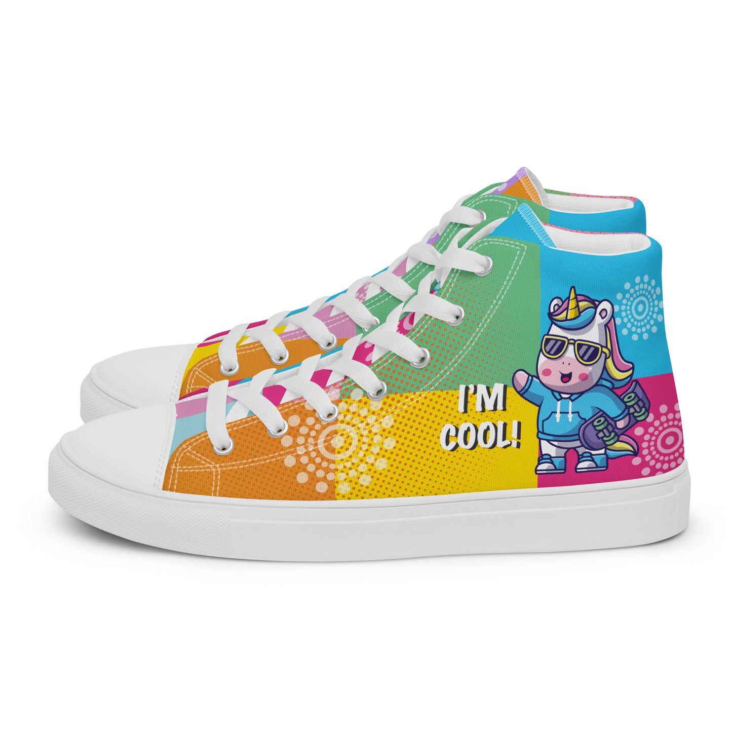 I am cool Woman's High Top Custom Sneakers