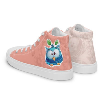 Blue Owl Women's High Top Custom Sneakers