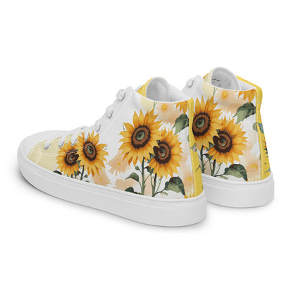 Sunflowers Women's High Top Custom Sneakers