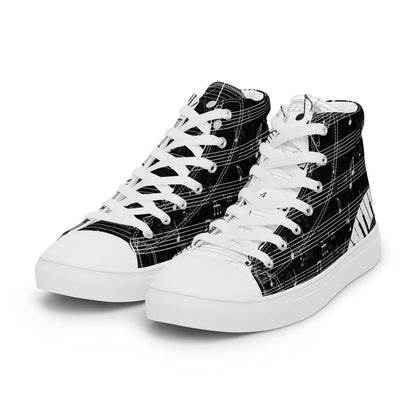 Music Lover Women's High Top Custom Sneakers