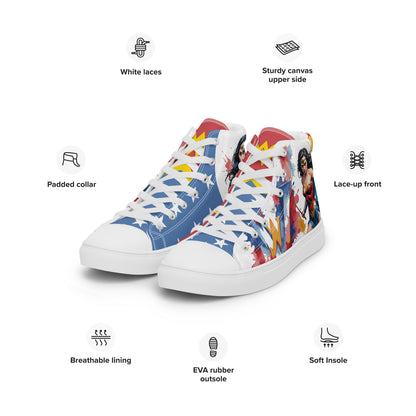 Wonder Woman Women's High Top Custom Sneakers