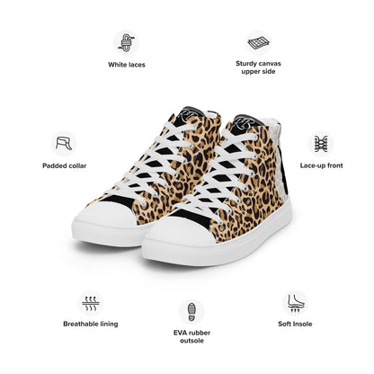 Animal Pattern Customised Business Women's High Top Custom Sneakers