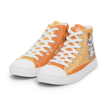 Cute Cat Women's High Top Custom Sneakers