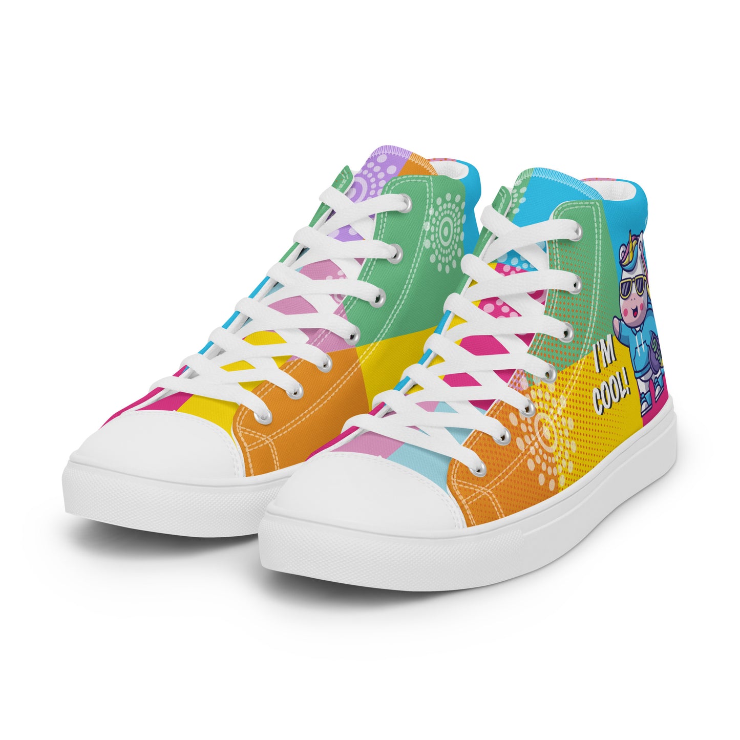 I am cool Woman's High Top Custom Sneakers