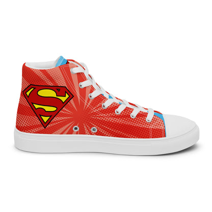 Supergirl Pop-Art Women's High Top Custom Sneakers