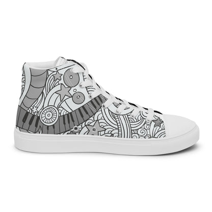 Music Lover Women's High Top Custom Sneakers