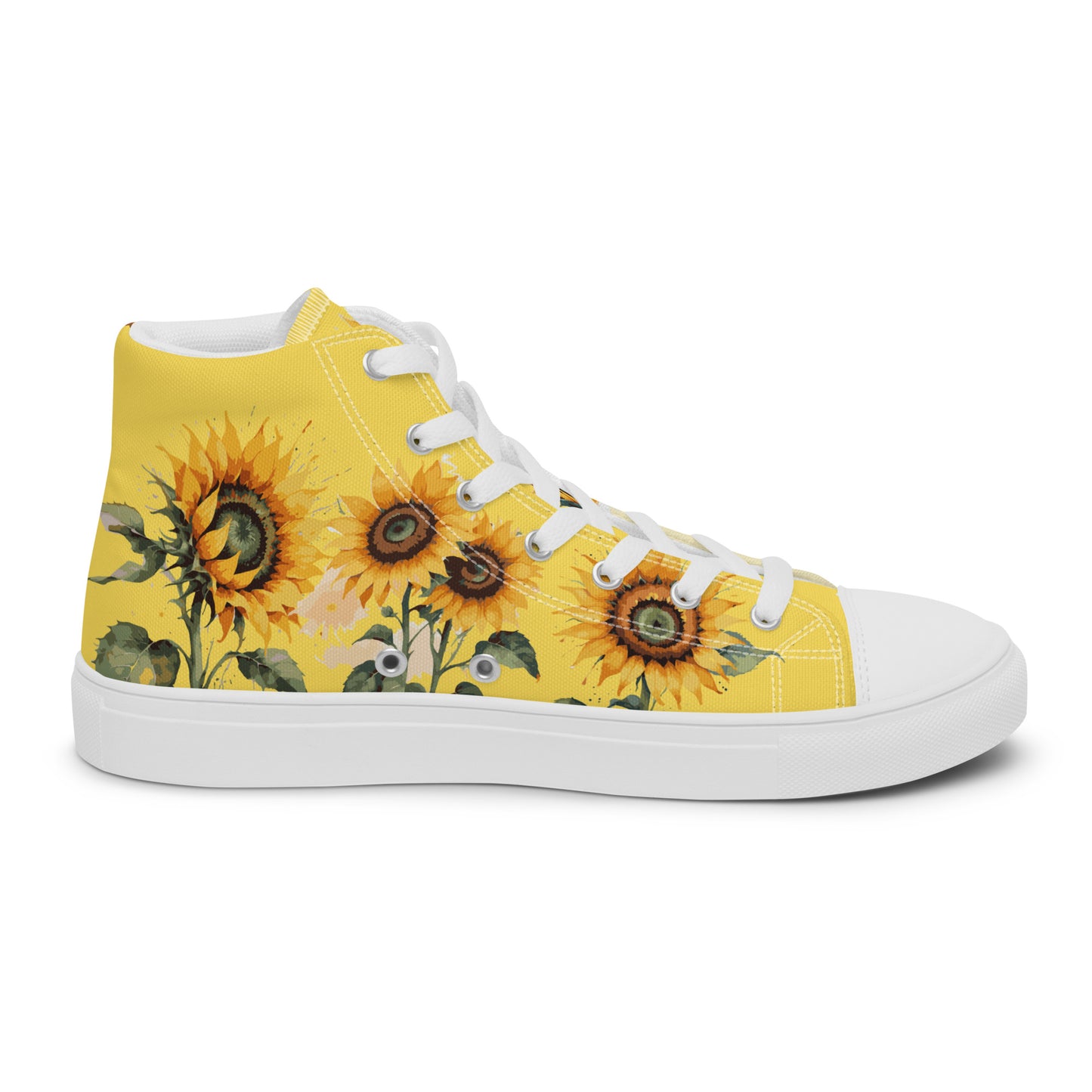 Sunflowers Women's High Top Custom Sneakers