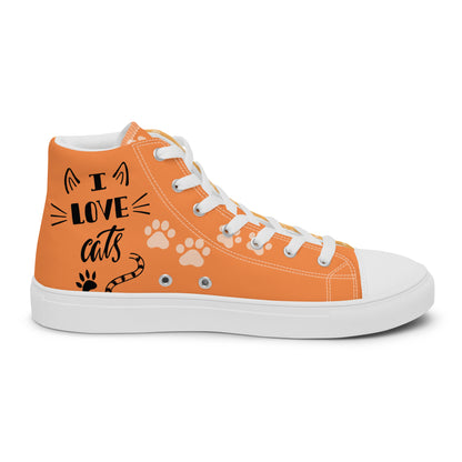 Cute Cat Women's High Top Custom Sneakers