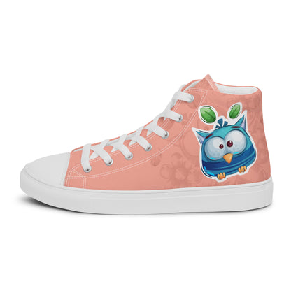 Blue Owl Women's High Top Custom Sneakers