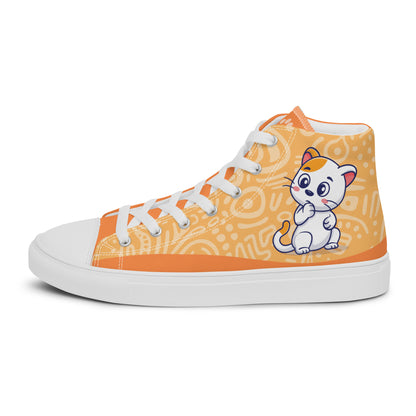 Cute Cat Women's High Top Custom Sneakers