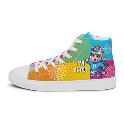 I am cool Woman's High Top Custom Sneakers