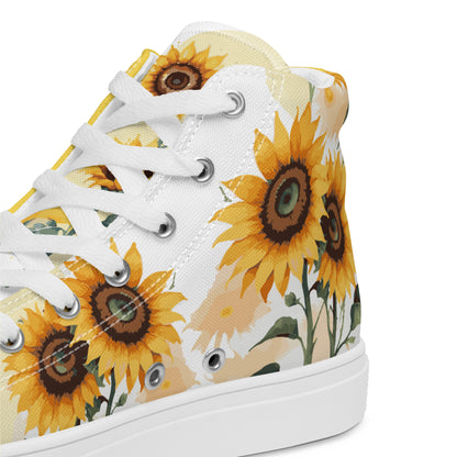 Sunflowers Women's High Top Custom Sneakers