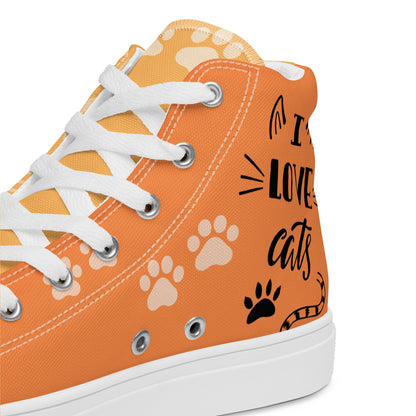 Cute Cat Women's High Top Custom Sneakers