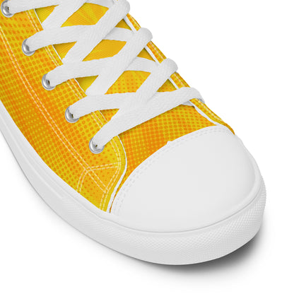 Superman Yellow Women's High Top Custom Sneakers