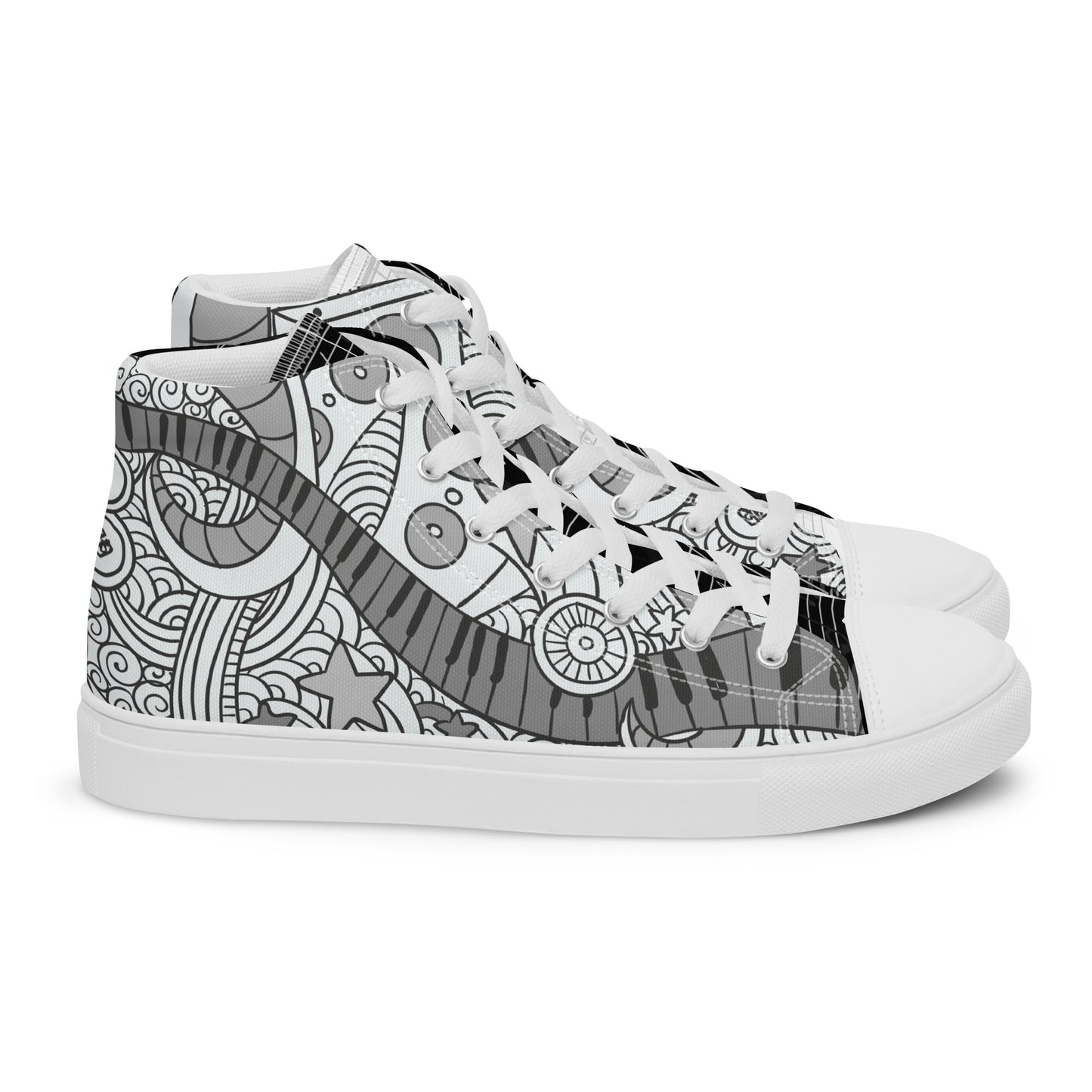 Music Lover Women's High Top Custom Sneakers