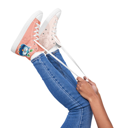 Blue Owl Women's High Top Custom Sneakers