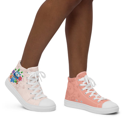 Blue Owl Women's High Top Custom Sneakers