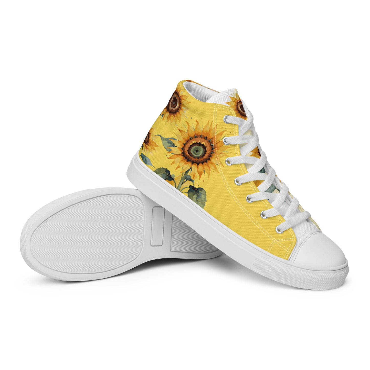 Sunflowers Women's High Top Custom Sneakers