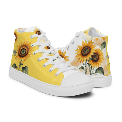 Sunflowers Women's High Top Custom Sneakers