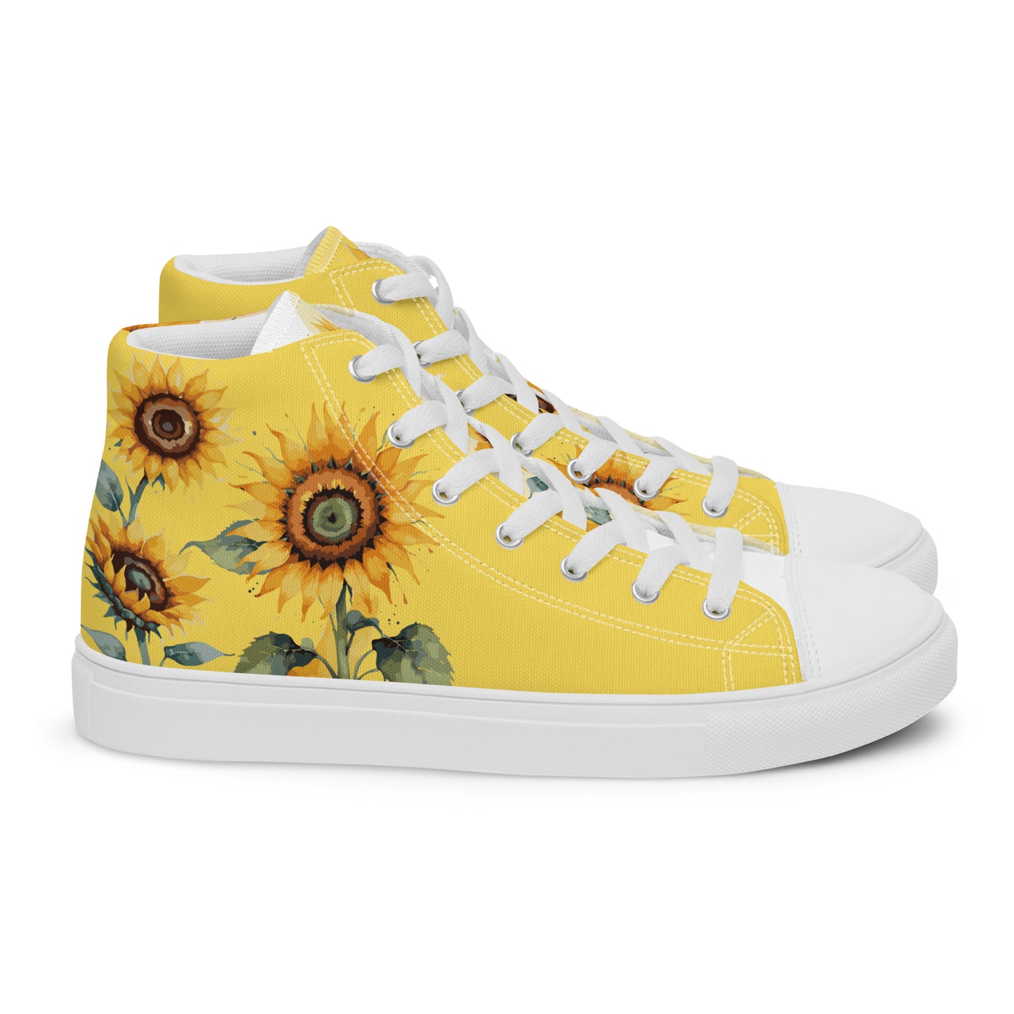 Sunflowers Women's High Top Custom Sneakers